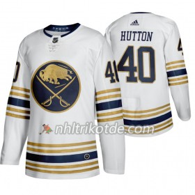 Buffalo Sabres Trikot Carter Hutton 40 50th Anniversary Adidas 2019-2020 Weiß Authentic - Herren
